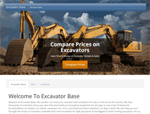 Tablet Screenshot of excavatorbase.com